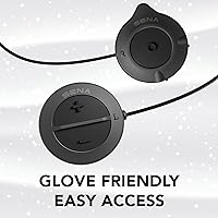Vista 3 de Sena Snowtalk 2 - Auriculares Bluetooth universales para cascos de nieve con intercomunicador inalámbrico incorporado