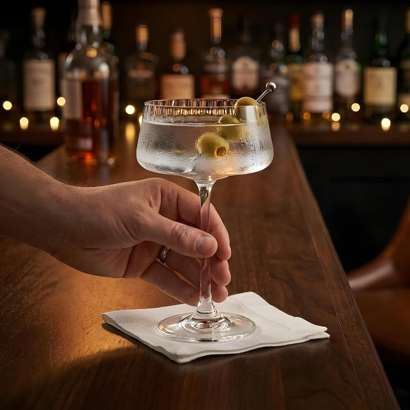 Verres Martini, 4 pièces, 22cl, verre, cristallin, résistant, Espresso, Cocktail