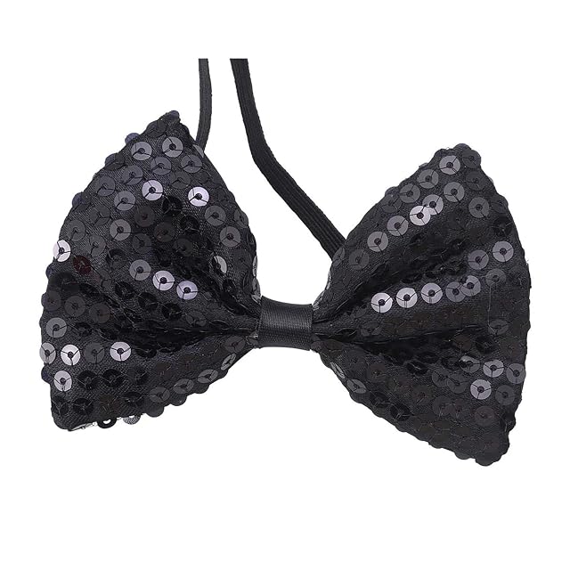 W WIDMANN MILANO Party Fashion - Pajarita con lentejuelas, corista, showman, disfraz, accesorio, carnaval…