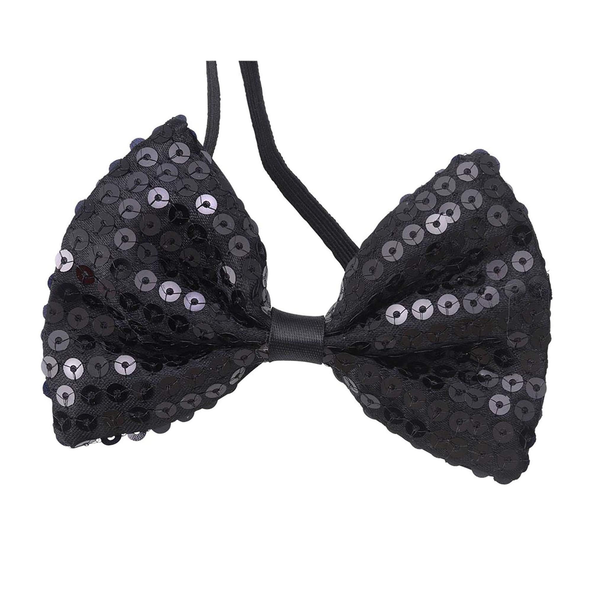 Widmann Pajarita Con Lentejuelas Para Disfraces – Accesorio Brillante Para Carnaval, Nochevieja Y Fiestas, Color Negro/Dorado/Plateado/Rojo