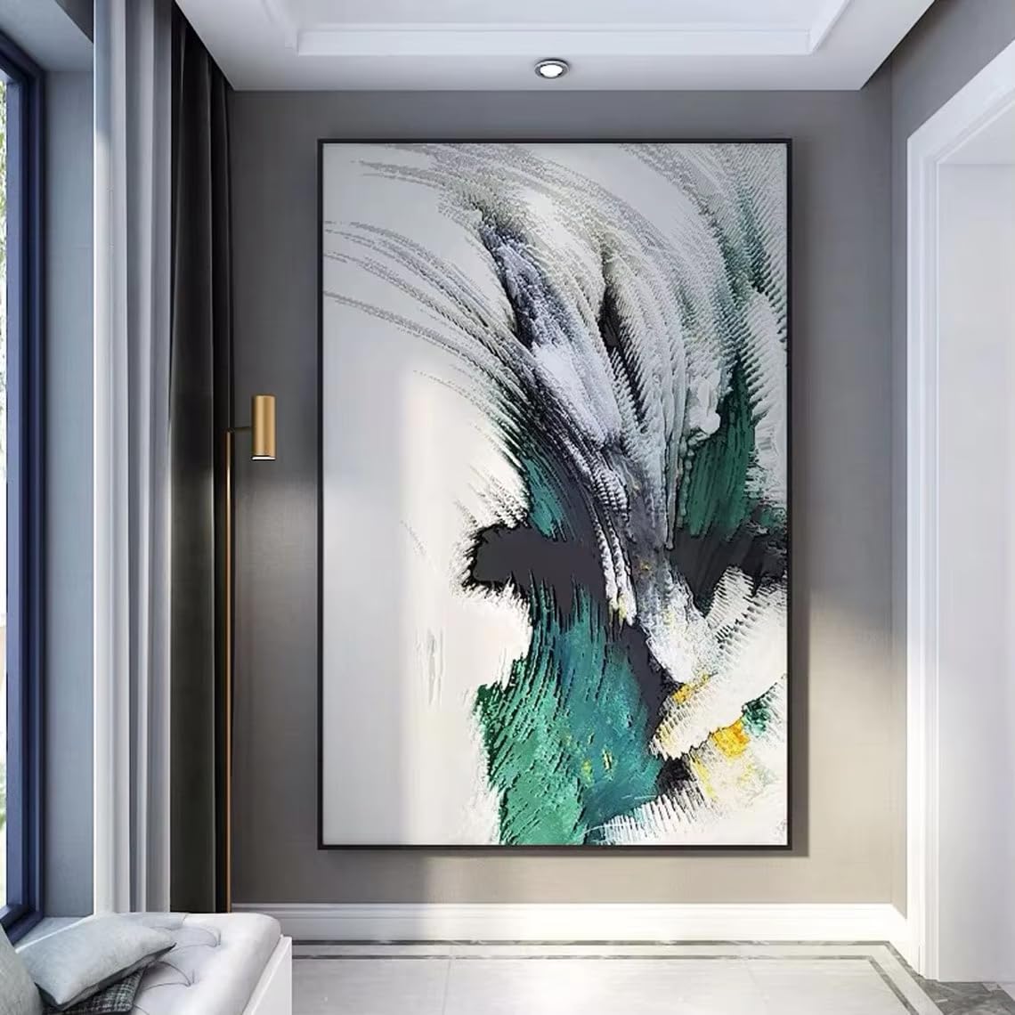 IHHGNB Abstract Painting on Canvas Modern Artwork Large Wall Art Fantasy Textured Canvas Prints for Home Decor Picture(30x40cm(12x16in)/No frame)
