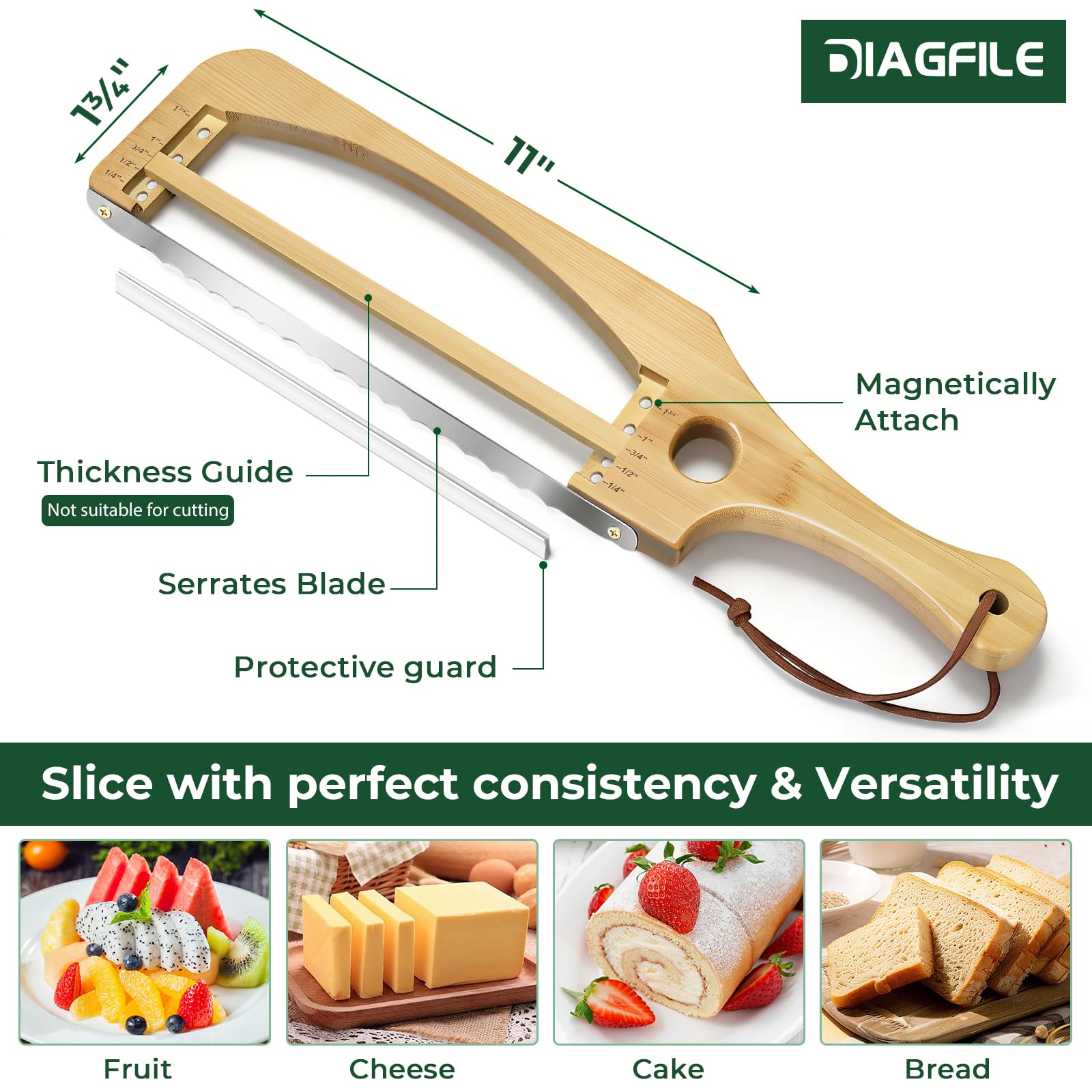 Adjustable Bread Knife - Perfect Slices Every Time -5