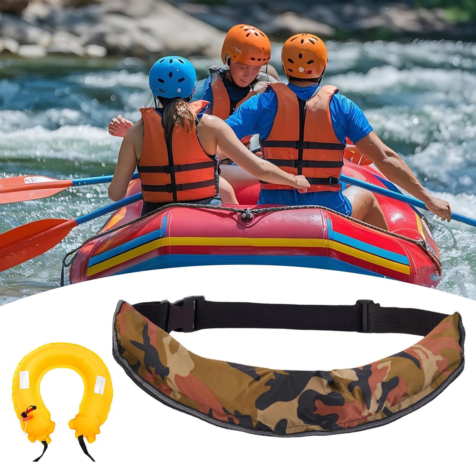 Cintura Salvagente Da Vita Regolabile Riflettente Con Fischietto Strumento | Borsello Da Cintura In Dotazione per Kayak, Pesca, , Sport all'aria aperta, Donne e Uomini