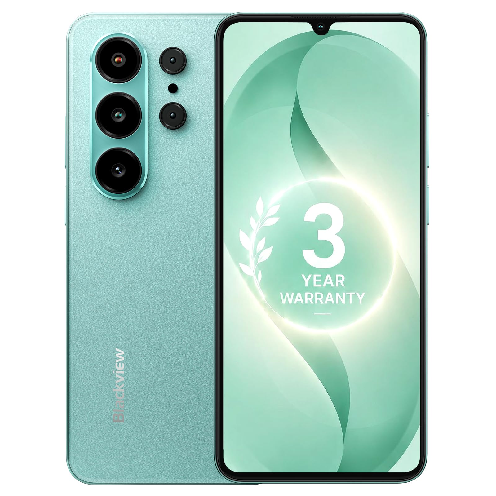 Blackview Wave 10C Android Phone Unlocked 6.88" Large Screen, Android 16 Unlocked Smartphones 16(4+12) GB+128GB/1TB, 32MP+13MP, Dual SIM/Face ID/GPS/OTG, Only for T-Mobile, Green