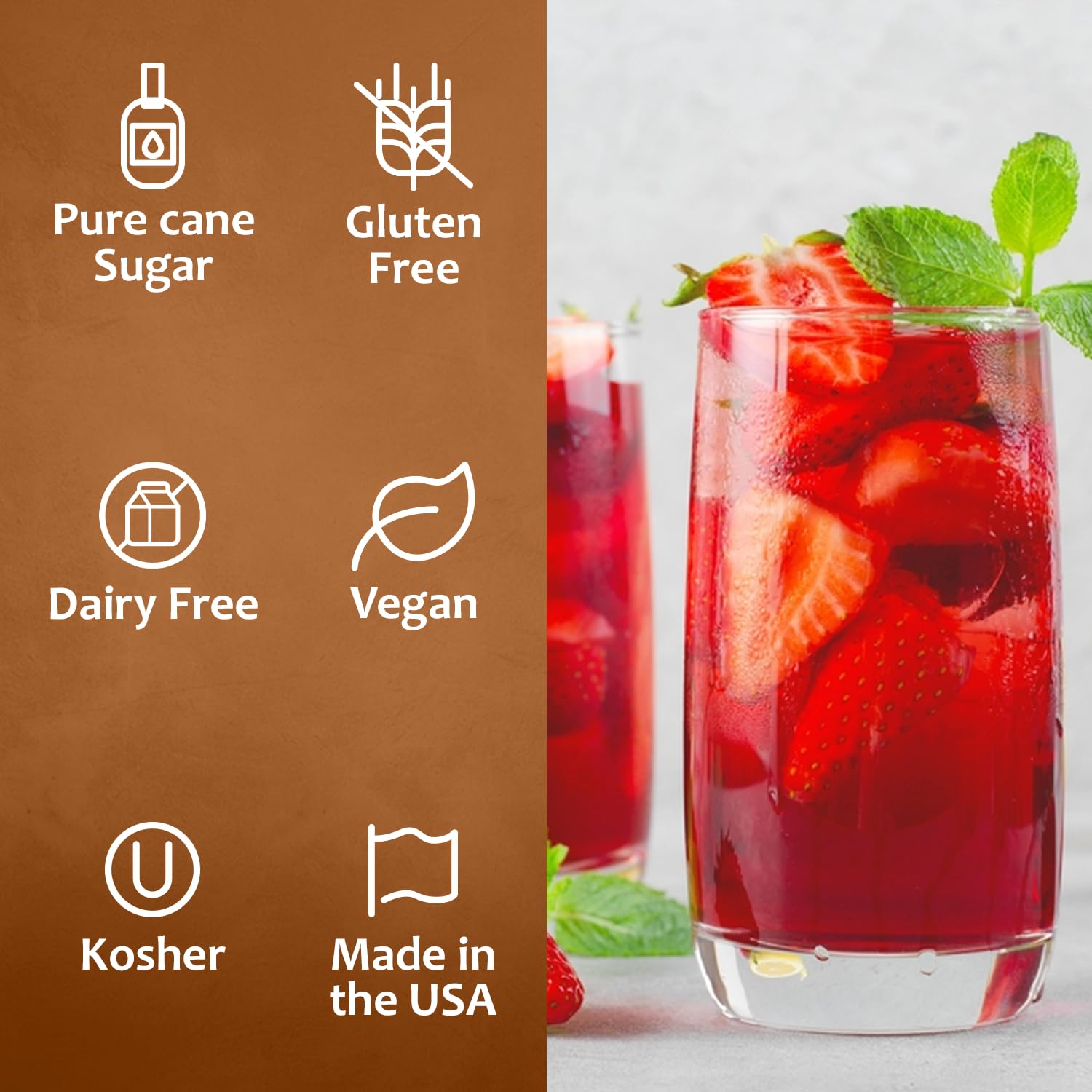Syruvia Summer Fruit Syrup Variety Pack – Strawberry, Blackberry, Raspberry, Cherry, Mango & Peach – 25.4 fl oz Bottles – Perfect for Summer Sodas, Lemonades, Iced Teas, and Cocktails! (6-Pack)