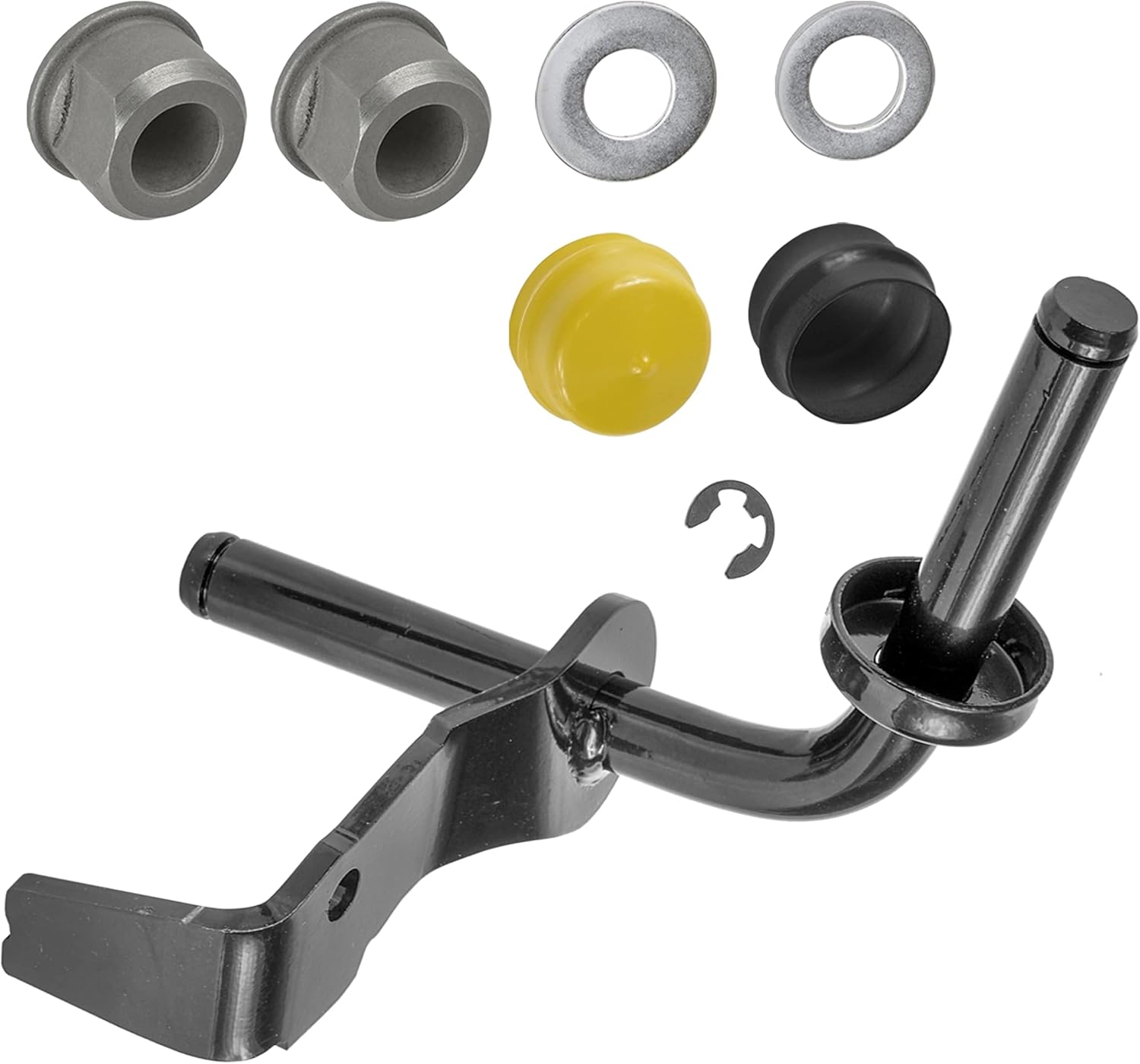 Caltric Right Steering Spindle Bushing Kit Compatible With John Deere D170 E180 S180 54" Deck