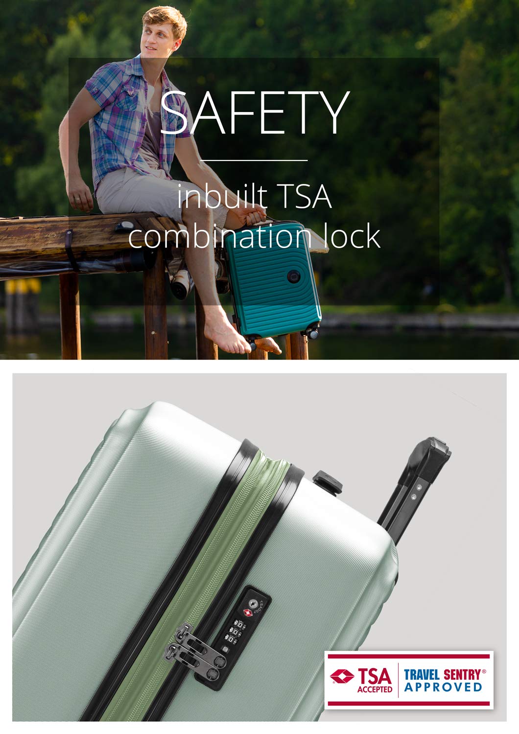 Hauptstadtkoffer Mitte Suitcase Mitte ABS, mint – Bild 7