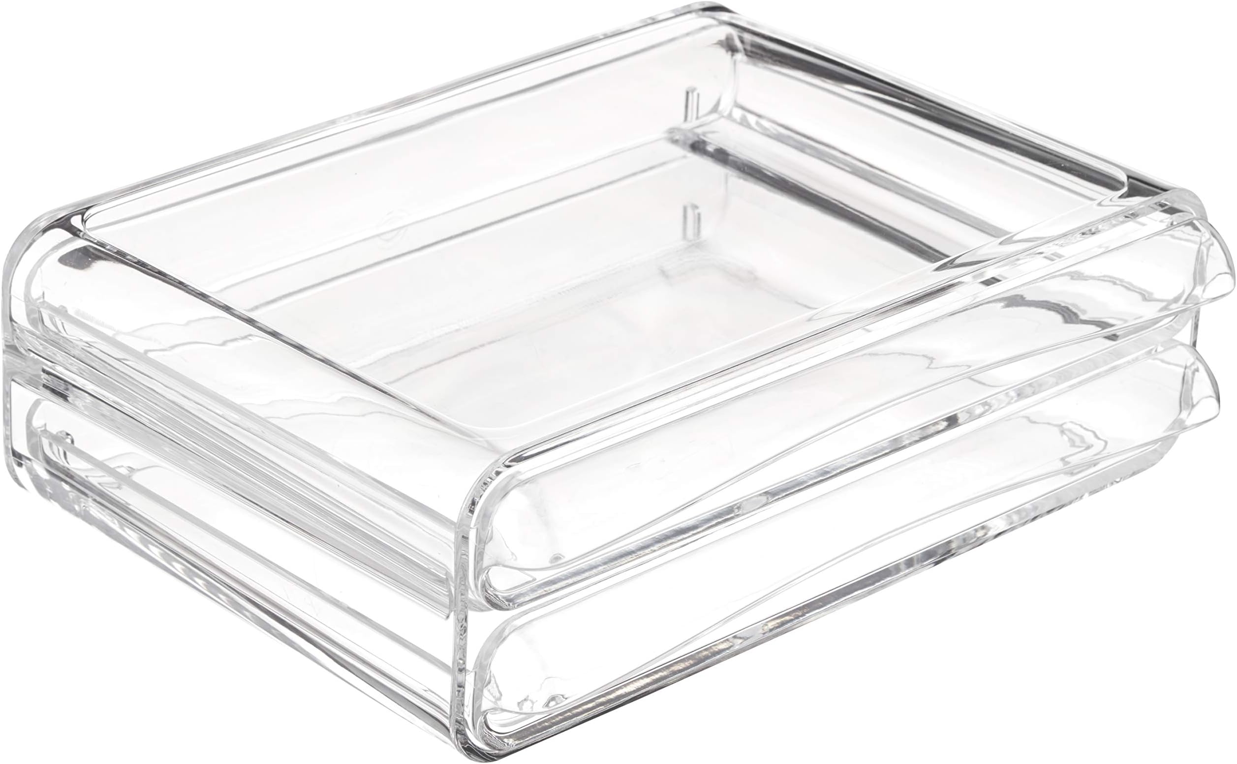 Amazon Basics Accessory Box - 2 Drawers, Translucent