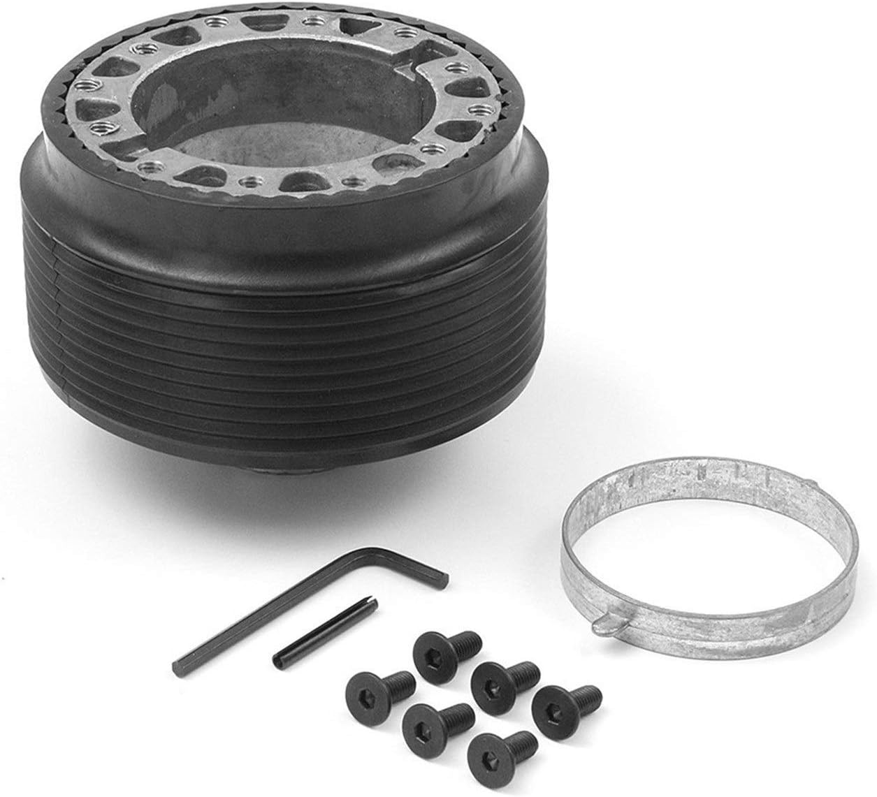 Wivplex Car Racing Steering Wheel Quick Release Hub Adapter Snap Off Boss Kit, for Land Rover, Defender 36 Spline Automotive Steering Wheel Hub