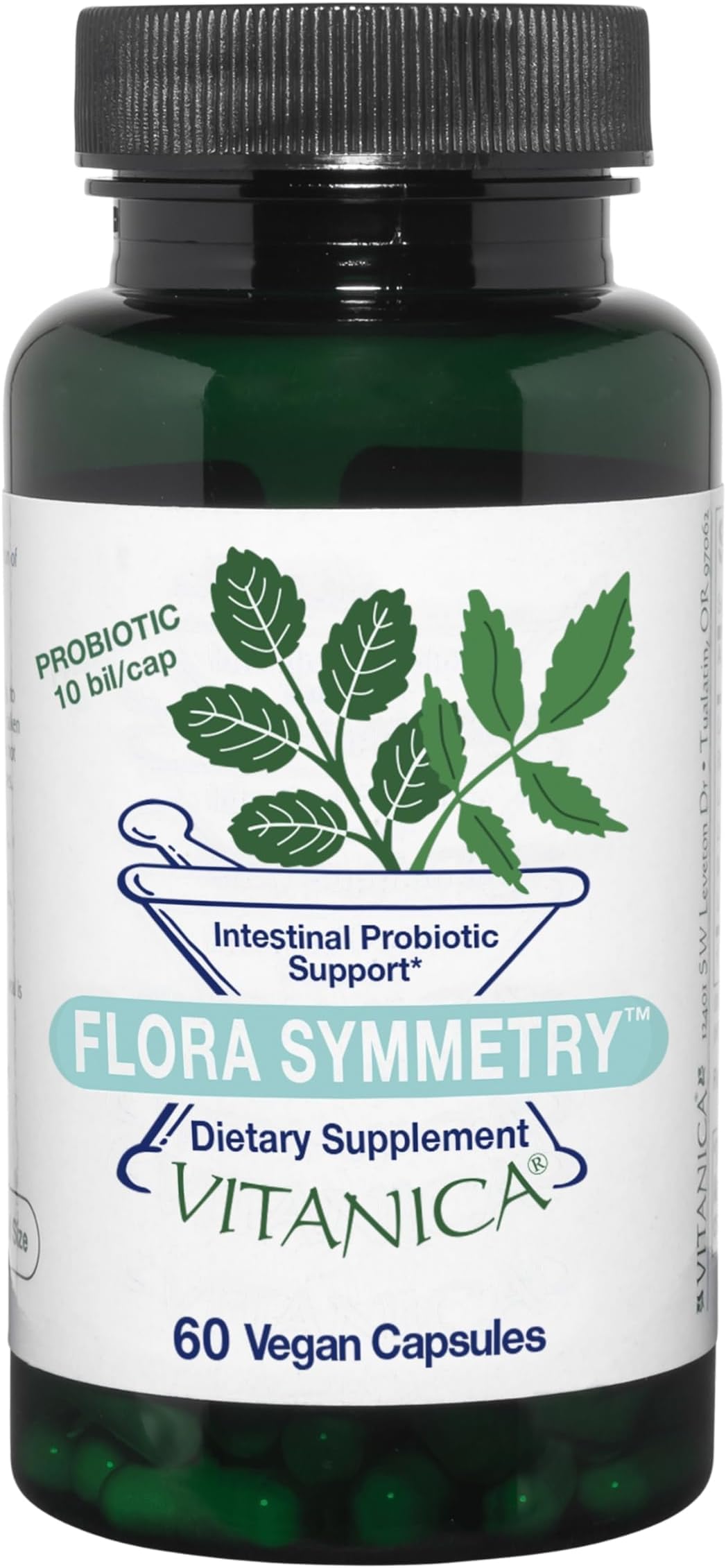 Flora Symmetry - Probiotic Supplement for Digestive Health & Function - Probiotic Nutritional Supplement for Women & Men - Intestinal Health Support - Professional Line - 60 Capsules