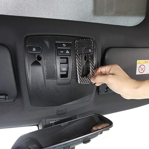 Miniatura 4 de LLKUANG Fibra de carbono suave del coche de la luz de lectura interior interruptor caja marco ajuste para Mercedes Benz CLA GLA A clase B W117 C117
