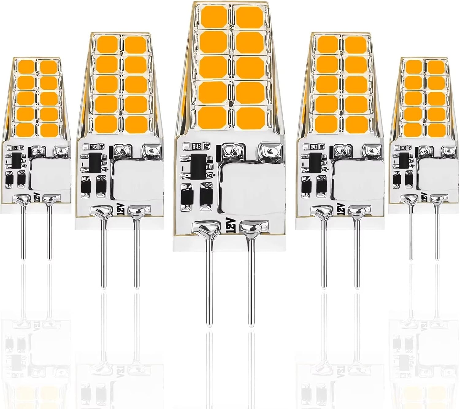 Edumov G4 LED 5W 12V AC/DC Ampoules, G4 5W Équivalent 50W G4 Ampoule