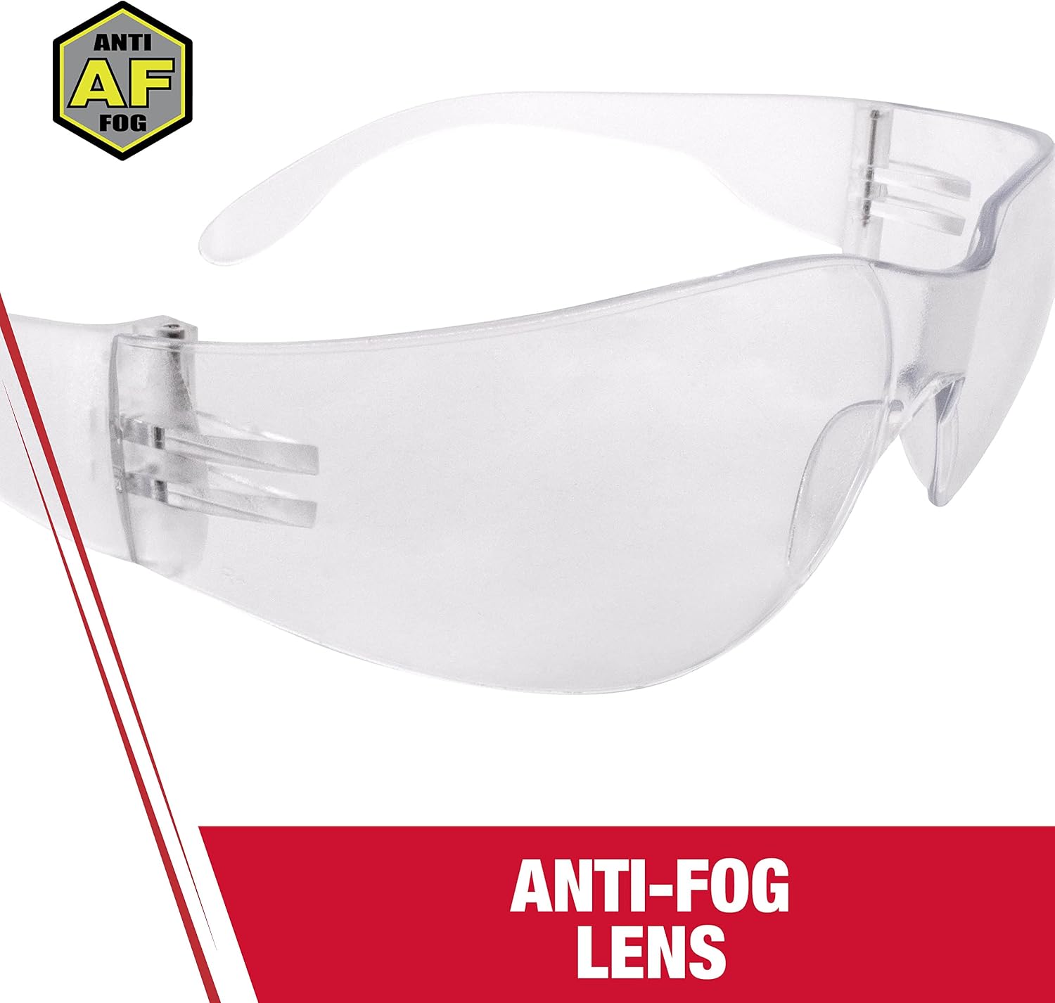 Radians Mirage Performance Safety Glasses MR0111ID, Clear Anti-fog Lens