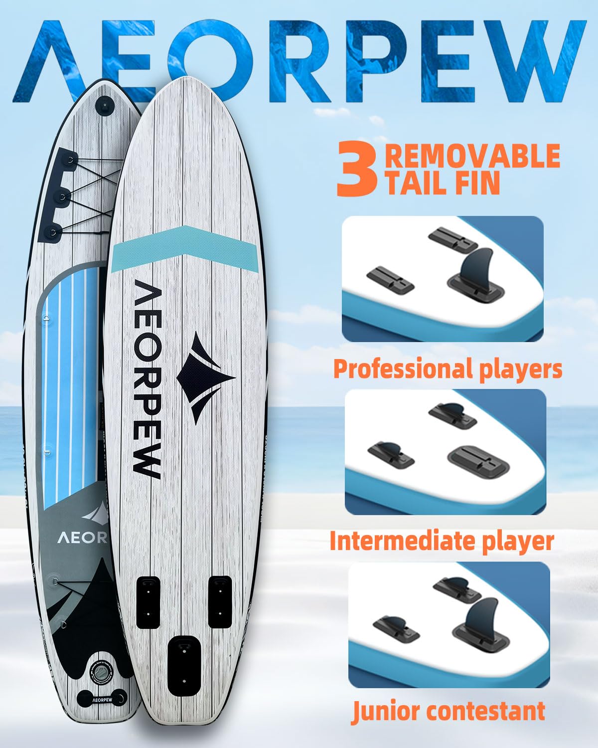 Amazon | AEORPEW (エーオーピー) 10フィート 空気注入式パドルボード