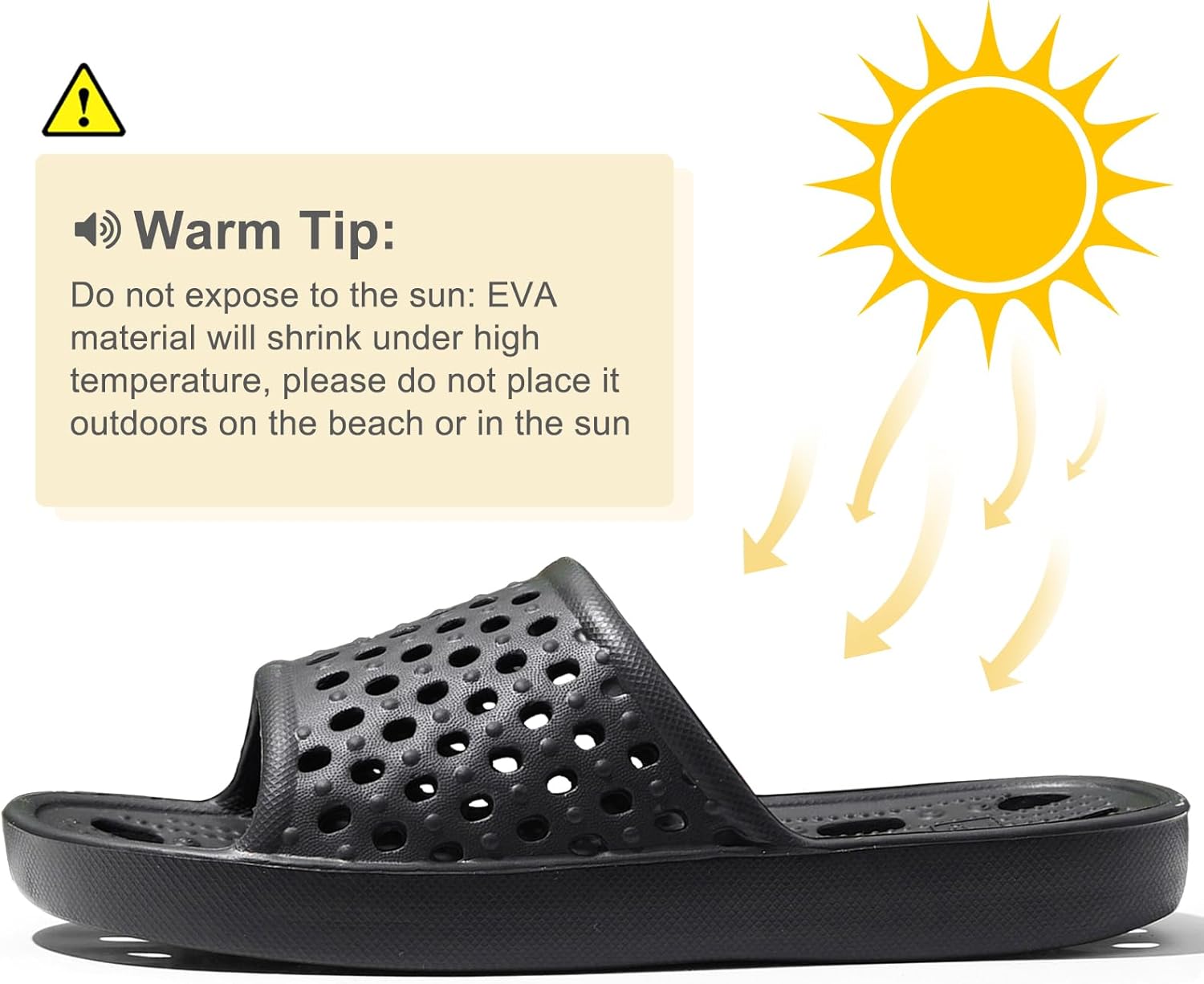 Mens Shower Shoes With Holes Dry Quickly Bath Slippers Womens Non Slip Indoor Home Bedroom Pool Spa Guest College Dorm - Image 4