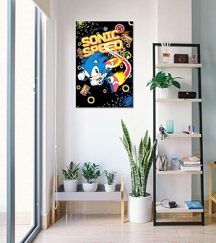 Miniatura 4 de Sonic The Hedgehog - Póster para juegos y programas de TV (velocidad sónica) (tamaño 24 x 36 pulgadas)