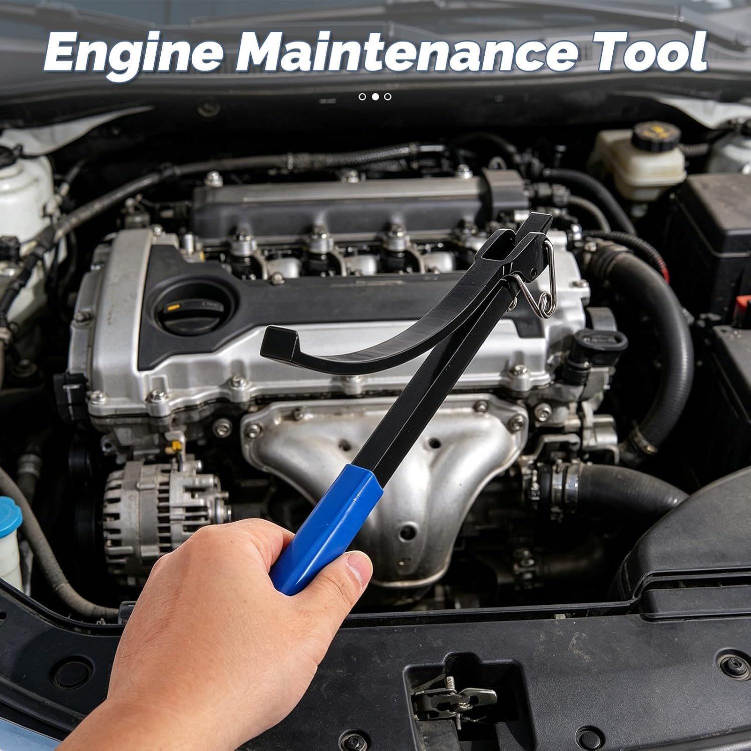 Flywheel Turner and Locking Wrench: Maintenance Tool for Automotive Flywheel Crankshaft Rotation - Heavy Duty Carbon Steel Engine Repair Hand Tool