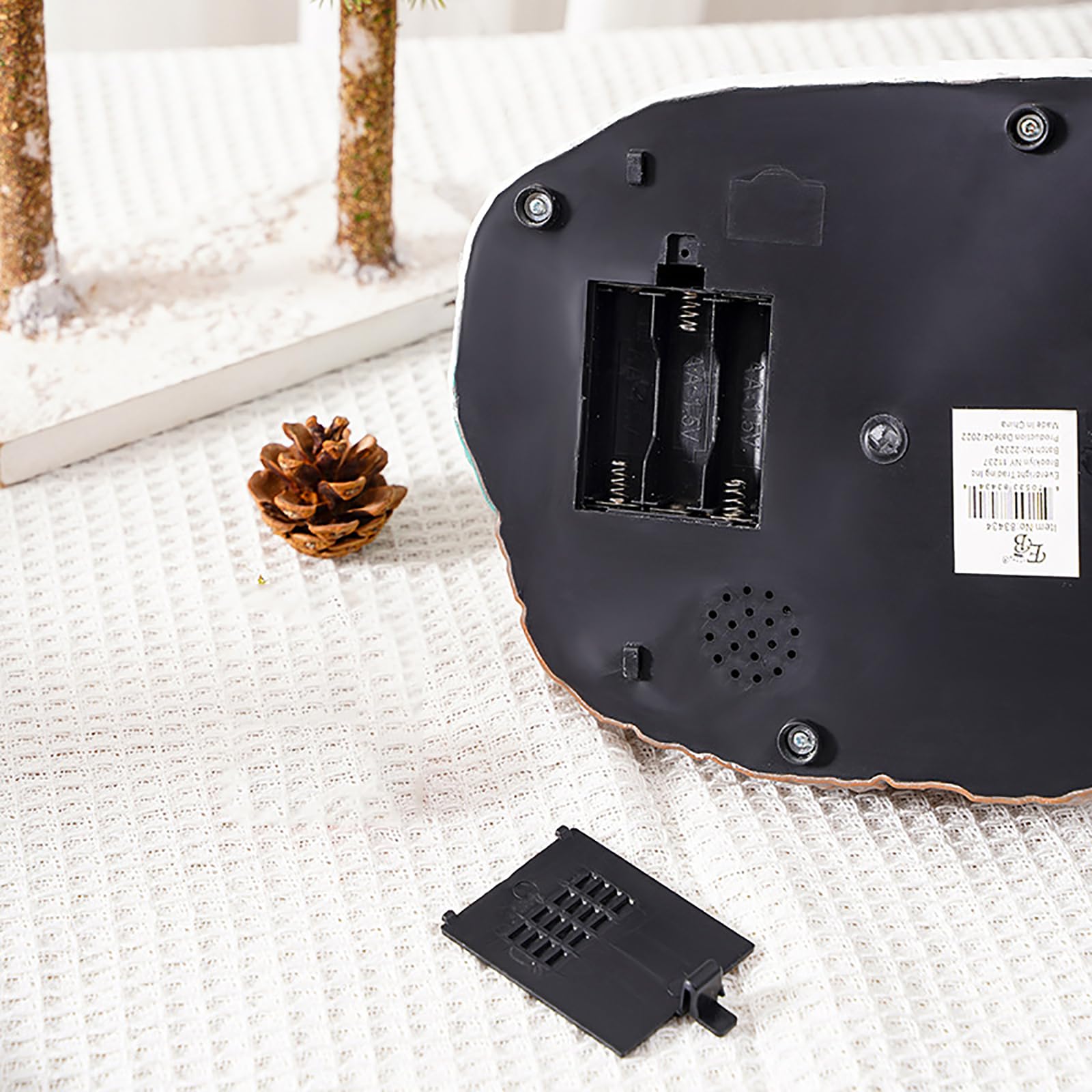 Casa De Nieve Brillante Navideña, Decoración Luminosa De Casa Pequeña con Fuente Y Música, Funciona con Batería/Cable USB, Material De Resina Duradero, para Decoración De Mesa, Regalos
