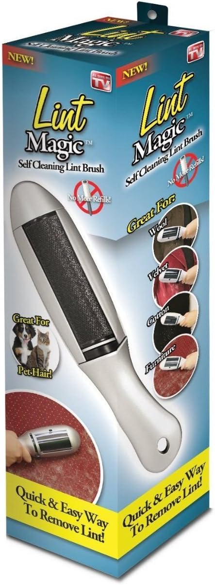 Magic: Self Cleaning Lint Brush, 1 Pack, White