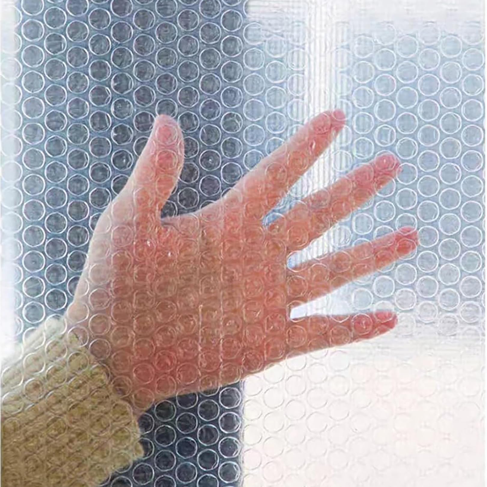 Selbsthaftend Fensterfolien Fensterisolierungsset Fenster Isolierung Gegen Kälte Ohne Bohren 4MM Dicker Thermo Fensterabdeckung, Isolierfolie Fenster Winter,Wetterfeste Isolierfolie Thermo Cover