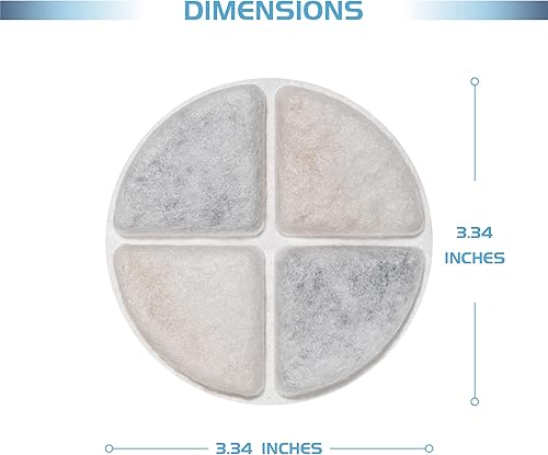 Miniatura 4 de Paquete de 12 filtros de fuente de agua para gatos compatibles con filtros de fuente de mascotas, filtros para fuentes de agua