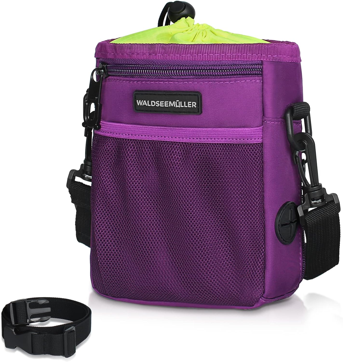 Dog Treat Pouch Waldseemuller Dog Treat Pouch for Training, Dog Training Treat Pouch with Waist Shoulder Strap,Dog Treat Bags Training Pouch 3 Ways to Wear,Dog Treat Pouch for Leash