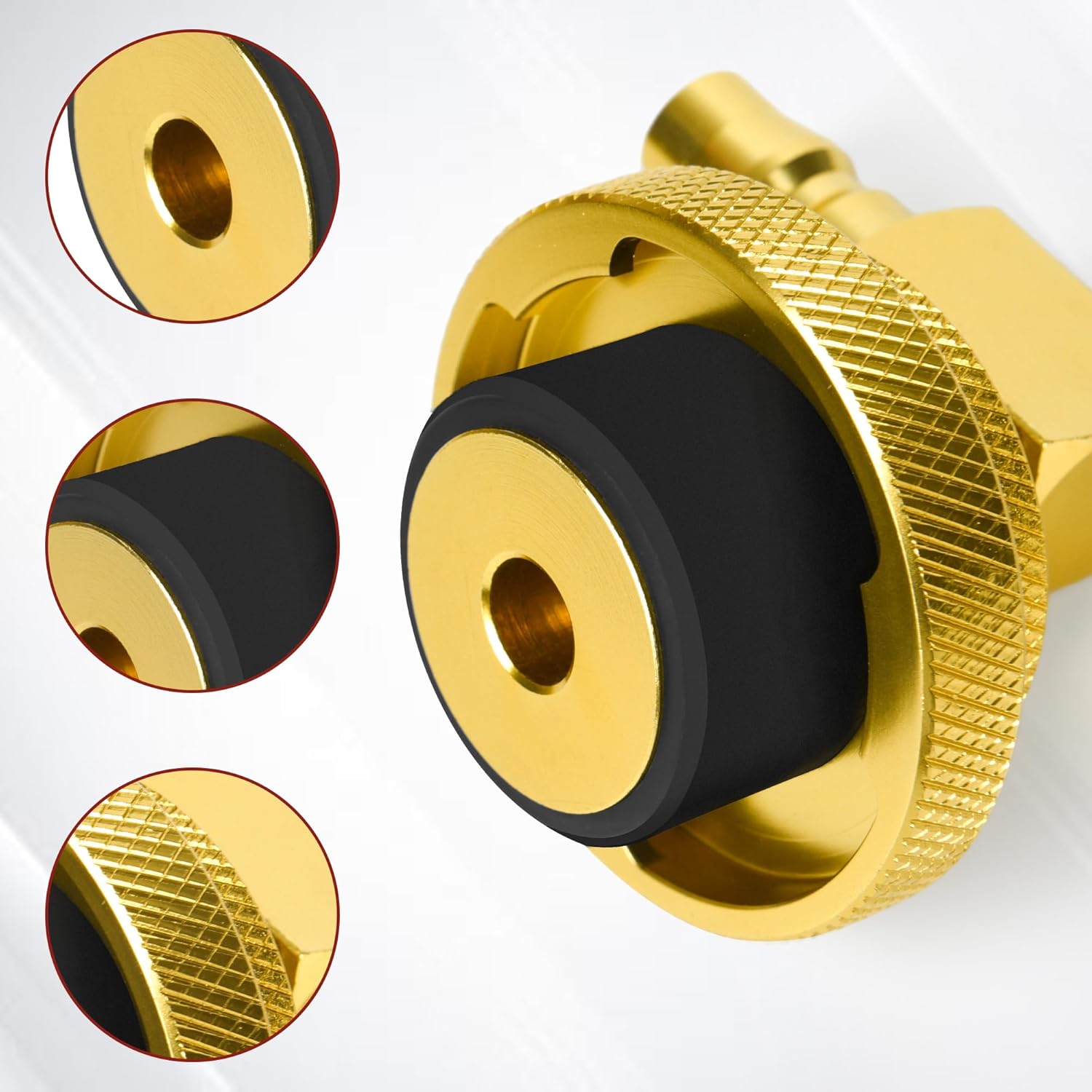 17Pcs Brake Bleeder Adapter Kit,Brake Master Cylinder Bleeder Kit, Bleeder Adapter Kit for Manual, Pneumatic Brake Fluid Bleeder, or Brake Power Fluid Bleeding (with Quick Joint) (Black 02)