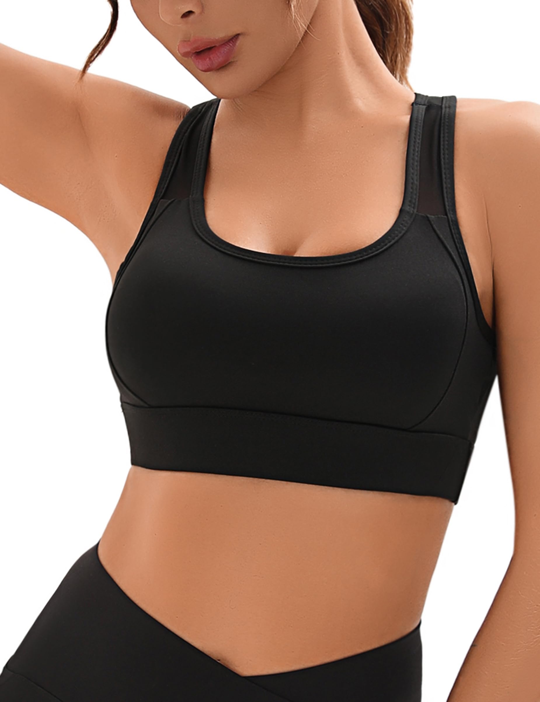 Litherday Reggiseno Sportivo Donna Top Sportivo Donna Fitness con Imbottito Abbigliamento Palestra Donna Comfort Push-Up per Ginnastica Corsa Jogging Yoga S-XL