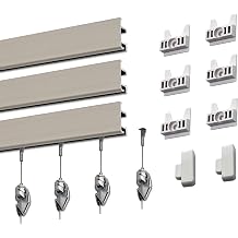 GalleryOne Pro Picture Hanging System Set - Covers 18 ft of Wall Space - Heavy Duty Discreet Picture Rails & Art Hanging Kit Without Nails - for Home or Office