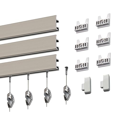 GalleryOne Pro Picture Hanging System Set - Covers 18 ft