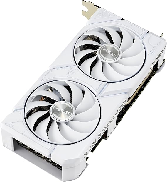 ASUS Dual GeForce RTX 4070 Super EVO White OC Edition 12GB GDDR6X Gaming Graphics Card Nvidia RTX4070 Super DLSS 3, PCIe 4.0, 1x HDMI 2.1a, DisplayPort 1.4a, DUAL-RTX4070S-O12G-EVO