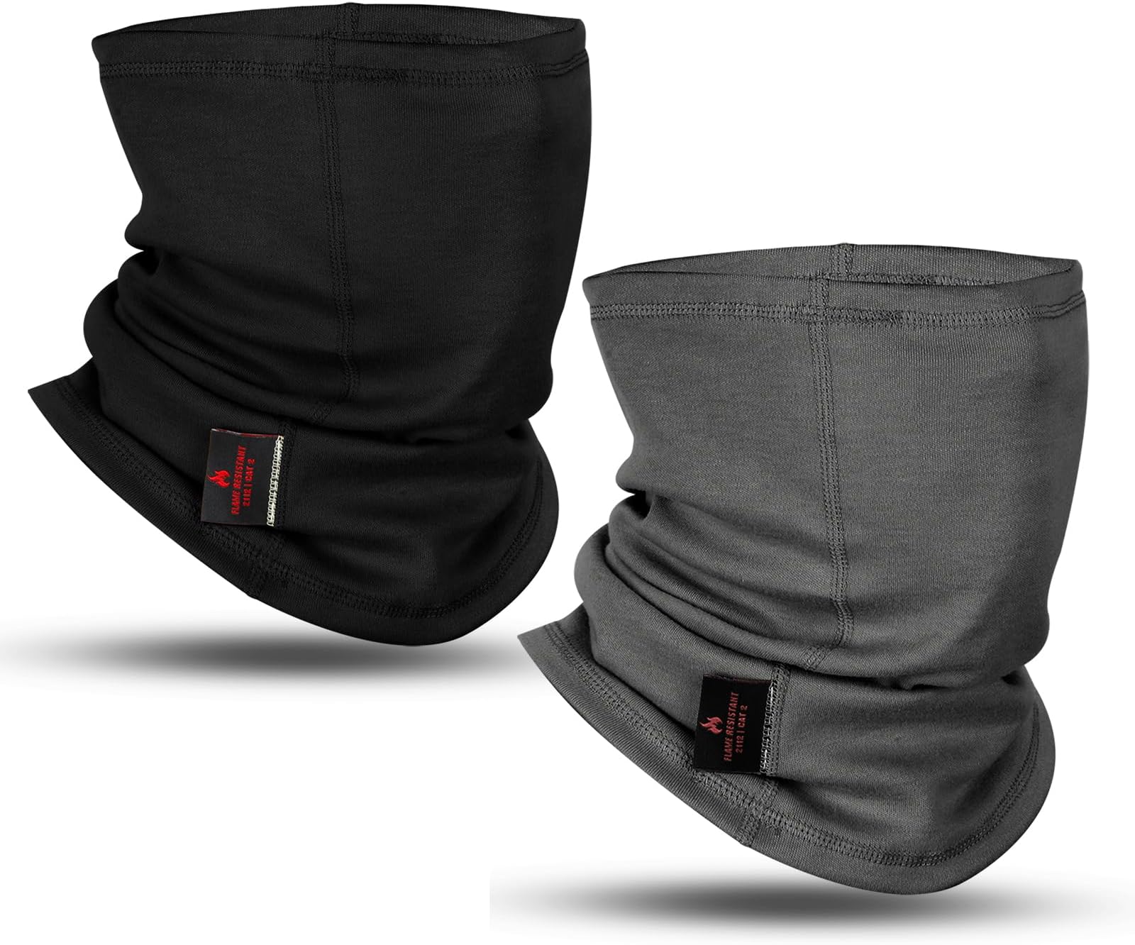 FR Face Mask For Men CATHRC2 Flame Resistant Neck Gaiter Covering 100% Cotton Arc Flash Welding Shield Protector 12CAL