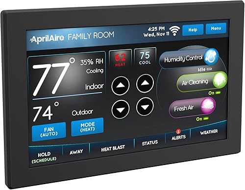 Aprilaire - 8920W termostato con monitor de visualización táctil a color WiFi IAQ, funciona con Alexa