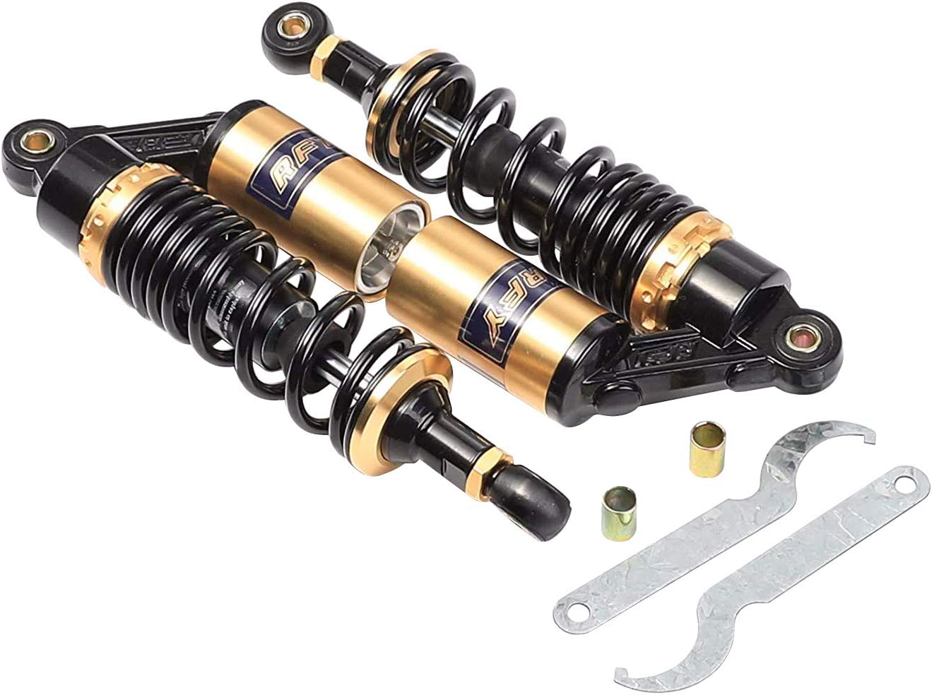 Pair 11" 280mm Motorcycle Air Rear Shock Absorbers Suspension Adjustable for Pit Dirt Bike Quad ATV