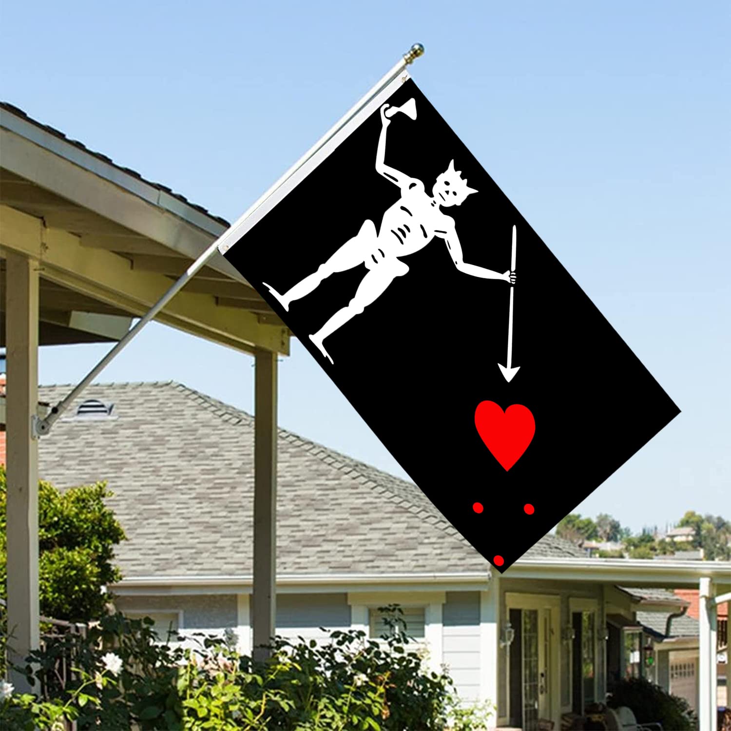 Snapklik.com : Black Beard Flags 3x5 Double Sided Edward Teach Flags ...