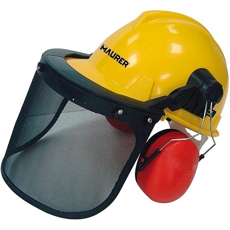 MAURER ELMETTO PROTETTIVO CON VISIERA E CUFFIA GIALLO, Cranberry, Extra  Large : Amazon.it: Fai da te