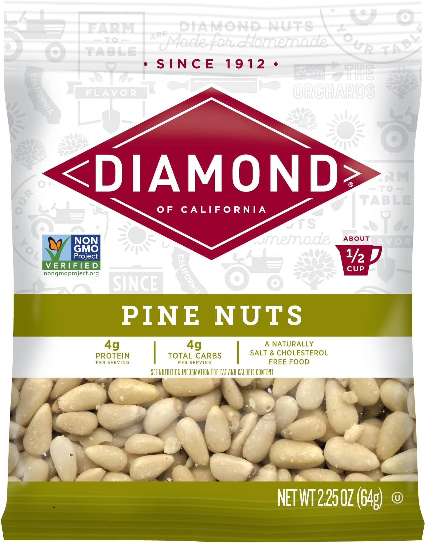 Diamond of California Pine Nuts, 2.25 Oz
