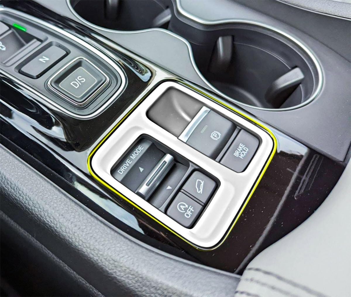 Electronic Handbrake Panel Cover Compatible with Honda New Passport 2026 2027 Gear Shift Panel Cover Interior Car Accessories ABS 1PCS(Carbon Fiber Style)