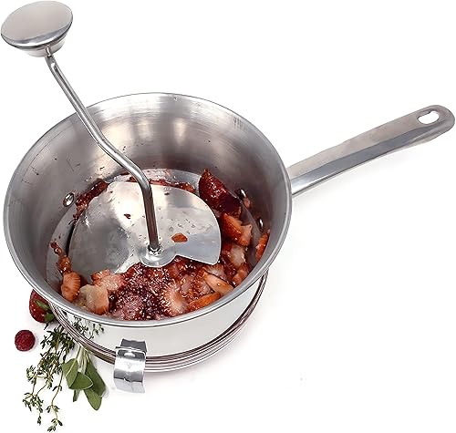 Miniatura 4 de Norpro, Silver - Molinillo multiusos para alimentos, acero inoxidable, 2 cuartos de galón