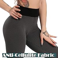 Vista 106 de SEASUM - Pantalones de yoga de cintura alta para mujer, con control de abdomen y realce de glúteos, leggings favorecedores para entrenar y correr