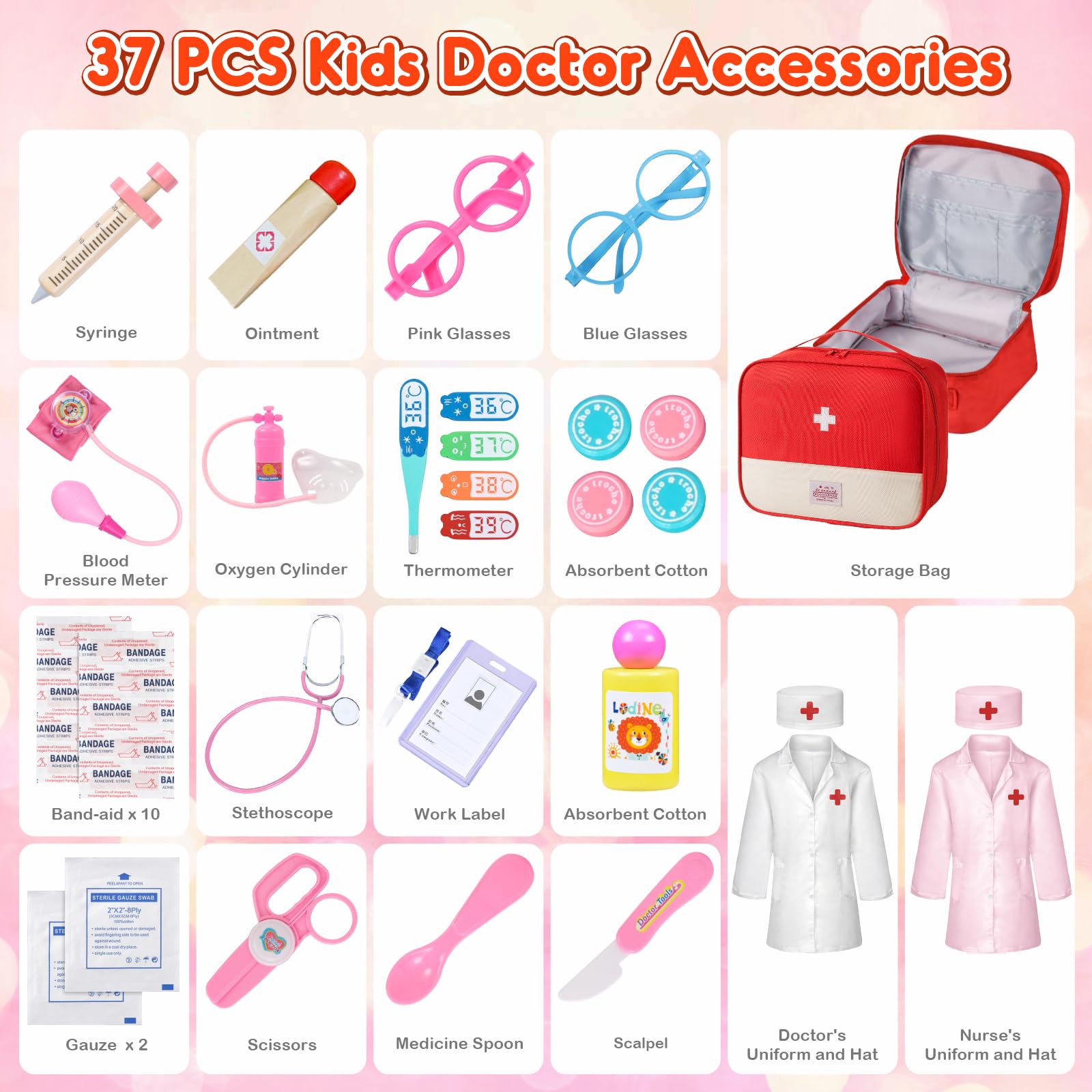 Realistic Doctor Kit For Kids – Toy Medical Set With Stethoscope, CT Scanner, Lights & Sounds, Ages 3-6