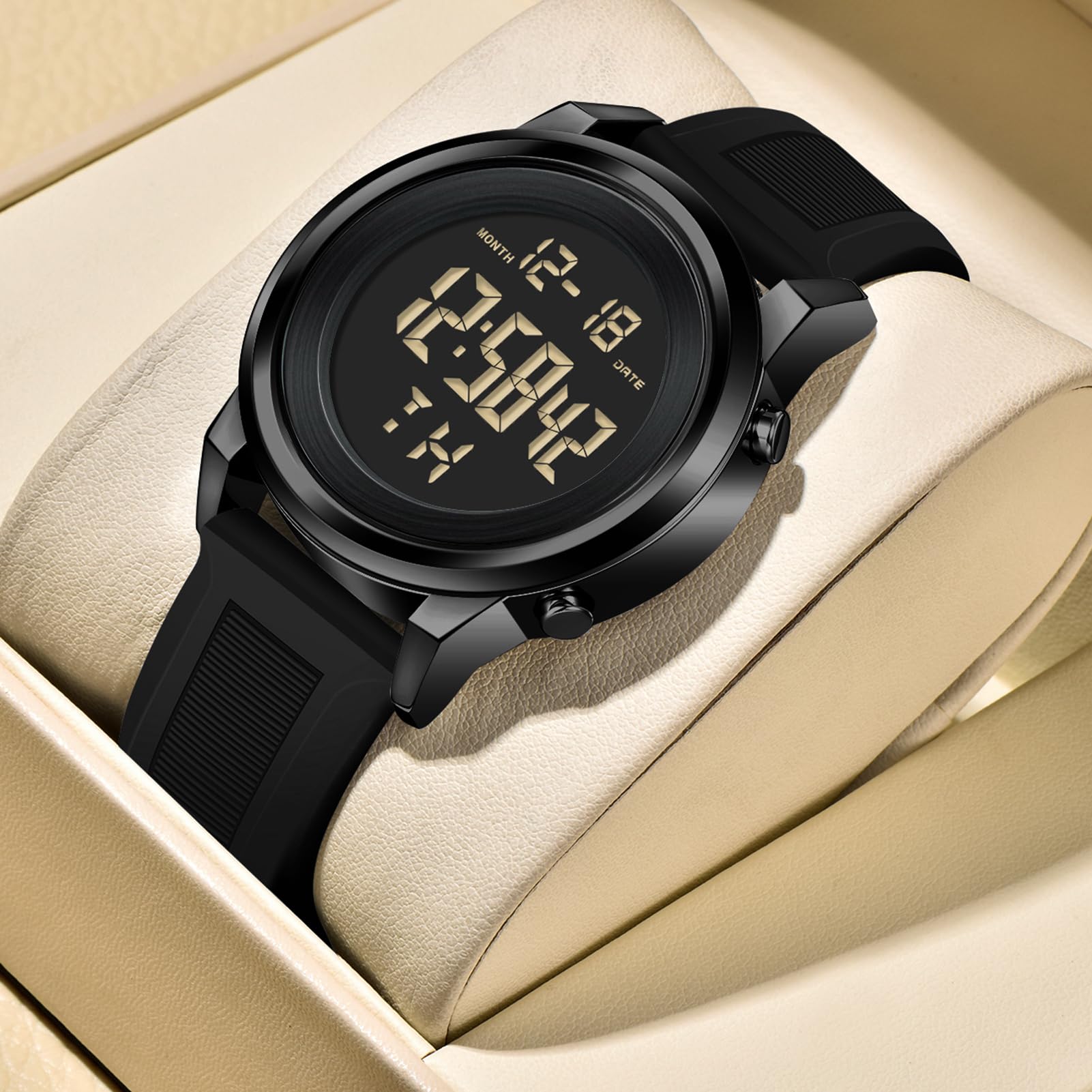 Military Black Waterproof Sports Wrist Watches for Men Digital Tactical Mens Sport Watches Waterproof Military