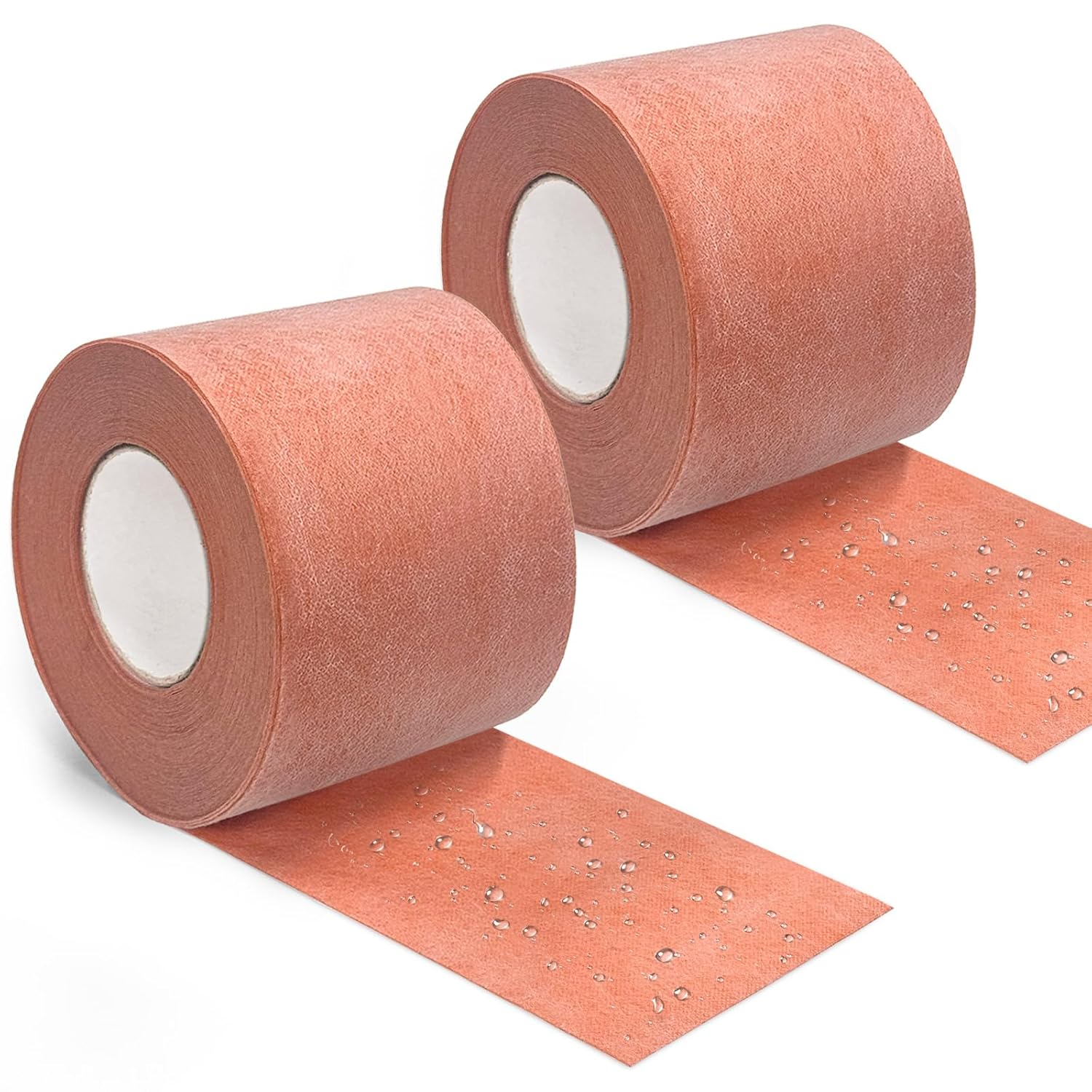 Bhyhok 2 Rolls 5" x 98.4ft 20Mil Waterproof Membrane for Shower Tile Underlayment, Walls, Floors, Sauna & Steam Room