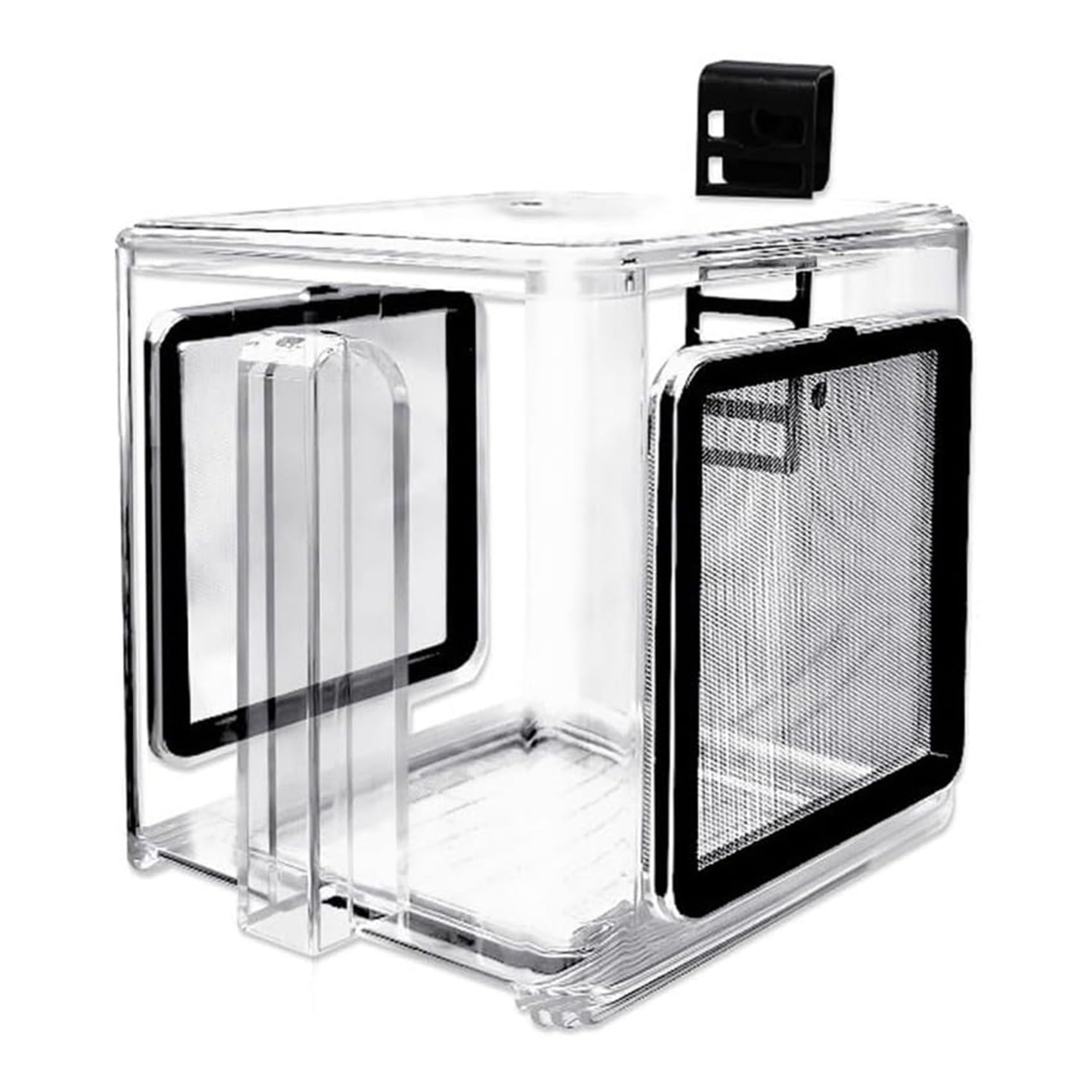 2X Fischzuchtbox, Acryl-Fischisolationsbox zum Aufhängen, Aquarium-Bruttank für Süßwasser-Meerwasser-Aquarien