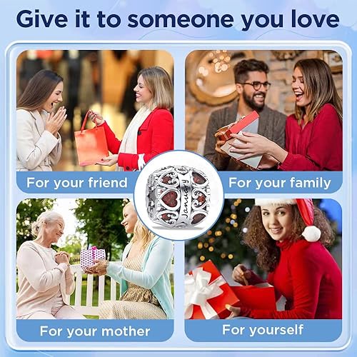 Miniatura 7 de EHEG Dijes de piedra natal de amor para pulseras y collares, plata de ley 925 con circonita cúbica 5A, regalos de joyería para mujeres y niñas