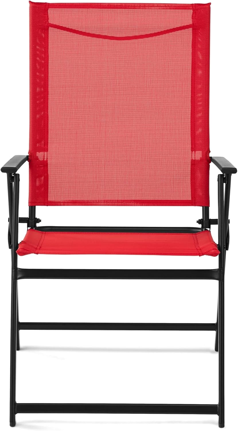 LUXIQO Greyson Square Set of 2 Outdoor Patio Steel Sling