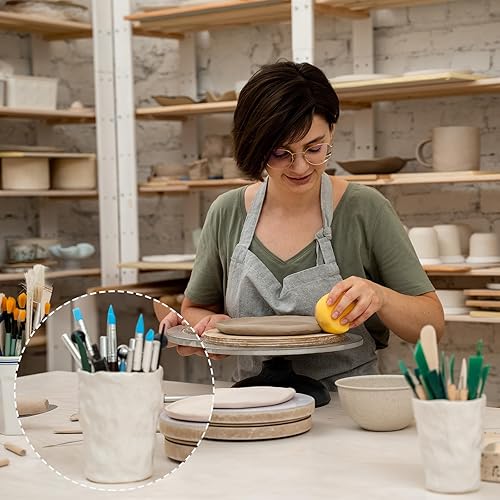 Miniatura 5 de PATIKIL Herramienta de escultura de arcilla de silicona, 15 piezas de herramienta de modelado de arcilla suave, herramienta de punteado para