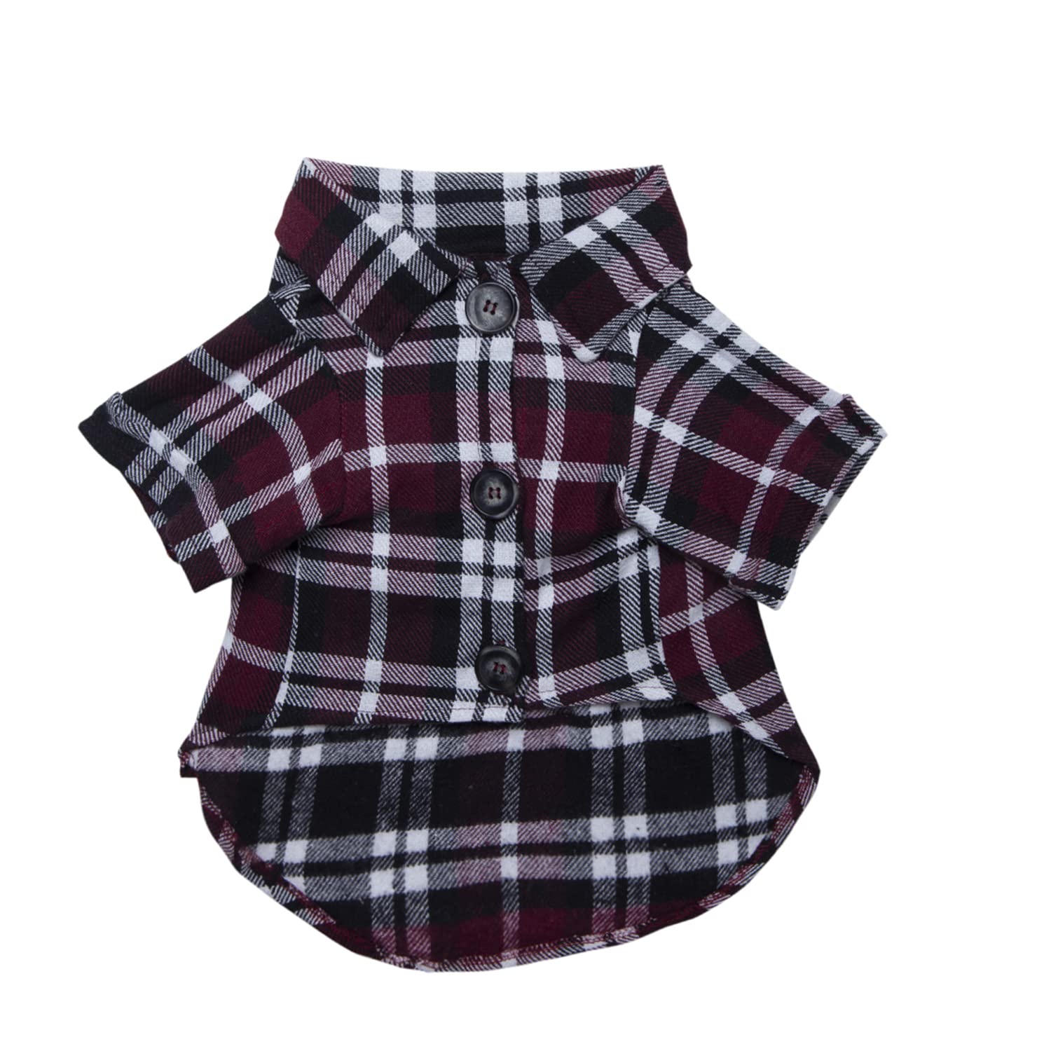Lulala Plaid Shirt, Cute Puppy Polo Winter Shirt, Soft Pet Colthes Boy for Rabbit & Guinea Pig (Red,XS) (B09MYXG9PH) Amazon Price History, Amazon Price Tracker