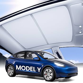 JOWUA TESLAモデルY(2021-2024) サンシェード|テスラ Amazon.com: JOWUA Glass Roof Sunshade Compatible for Tesla