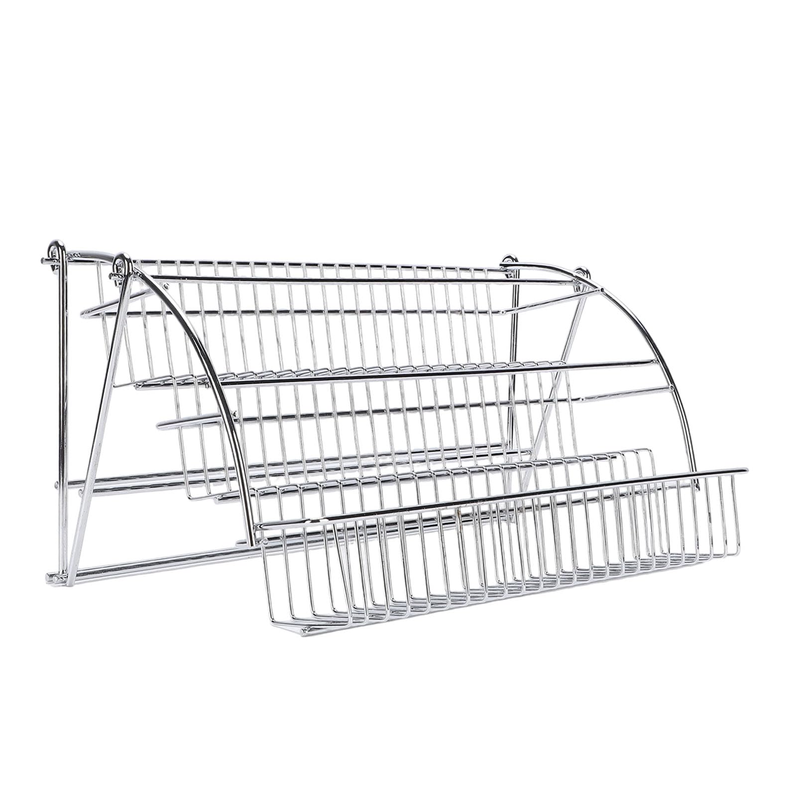 Herunterziehbares Gewürzregal, Robuster, Platzsparender Organizer aus Eisen für Oberschränke, Mehrstufiges Design für Effizientes Kochen, 1 Einheit
